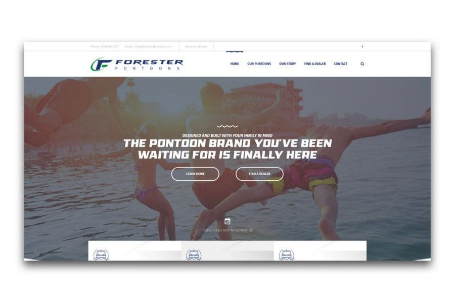 Forester Pontoon website