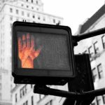 Pedestrian stop signal for the cross walk