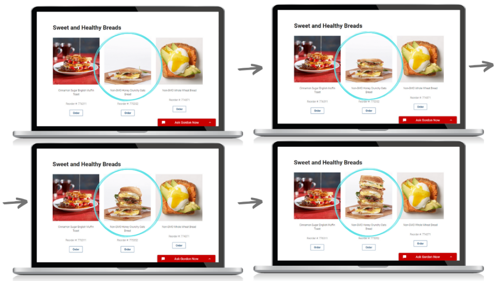 Gordon Food Service website gifs