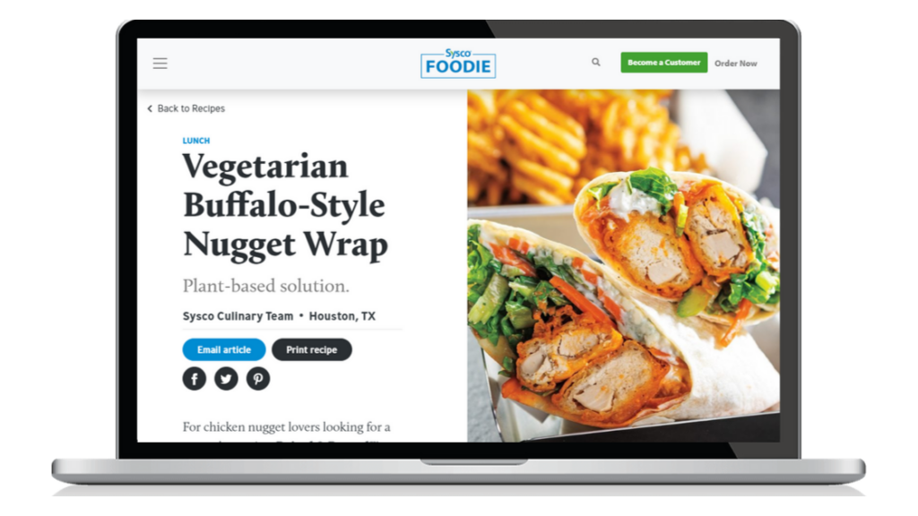 Sysco website recipes